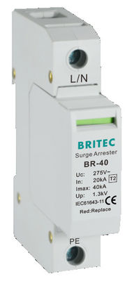 BR-40 3P+1 Προστατευτής υπερέκτασης Συσκευή Προστασίας από κεραυνό 18mm προστατευτής υπερέκτασης