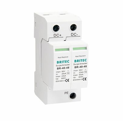 BR-40 48 DC SPD Συσκευή προστασίας από υπερτάσεις Dc Suppressor υπερτάσεων 40kA 48v pv arrester υπερτάσεων