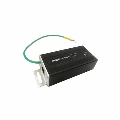 BR-POE-M 48V RJ45 Προστασία Υπερτάσεως ethernet surge protector  POE Power Over Ethernet data surge protector POE Gigabit 1000mbps Rj45 Ethernet Εξωτερική Προστασία Υπερτάσεως Βιομηχανική Δικτυακή Έξοδος Μετάλλου