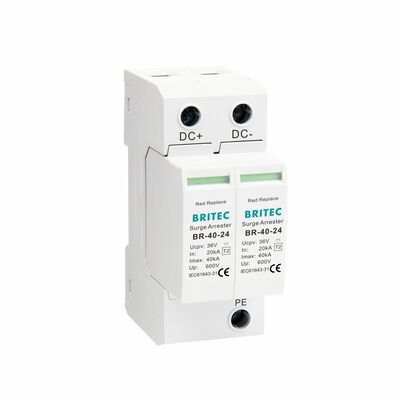 BR-40 24 Κάμερα dc spd Προστατευτική συσκευή υπερχείλισης Προστασία υπερχείλισης γείωσης Dc Spd τύπου 2 παρακολούθηση ασφαλείας DC Power Surge Protector