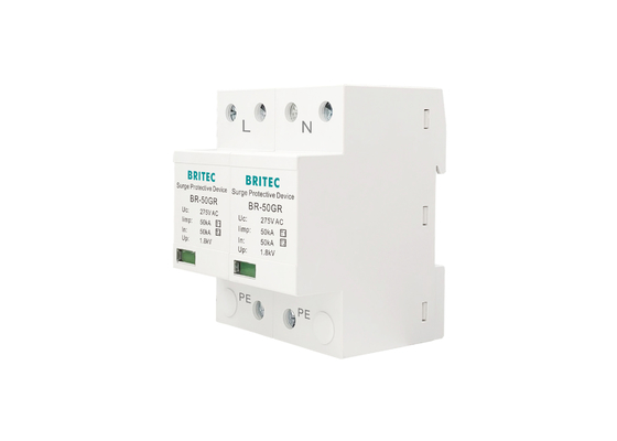Κατηγορία Ι καλύπτρα 10/350 ενιαία φάση 50KA 150V/275V/320V κύματος δύναμης