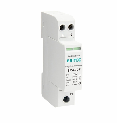 BR-275 40DP 4 275v Διορισμένη τάση Προστατευτική διάταξη κατά της υπερτάσης τύπου 3 Spd