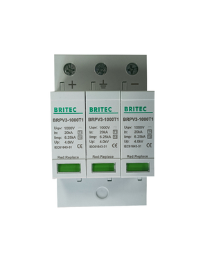 BRPV3-1000 T1 DC SPD Dc Suppressor Surge 3p Συσκευή προστασίας από ηλιακή υπεροχή