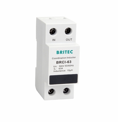 BRCI-63 Συντονιστικός επαγωγός AC SPD Προστατευτής κεραυνοβολίας Ηλεκτρικές συσκευές προστασίας