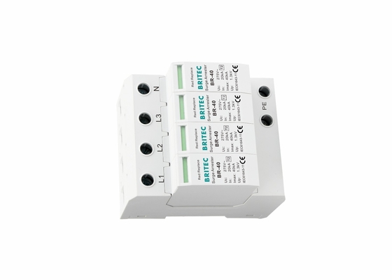 4P SPD τάξης II 40ka AC προστατευτικός 150V/275V/320V//385V/440V προστατευτικός κεραυνός