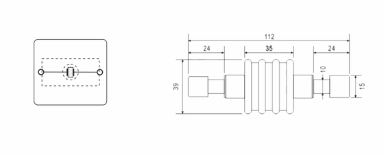 BR-ISG-100 Isolating Spark Gap lightning equipotential bonding connection of separated earthing systems (Απομόνωση σπινθήρα κενό αστραπής ισοδύναμη δέσμευση σύνδεσης χωρισμένων συστημάτων γείωσης)