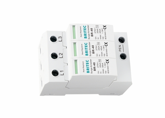 Pluggable τύπος εναλλασσόμενου ρεύματος δύναμης 40KA 400V - συσκευή προστασίας 2 κύματος