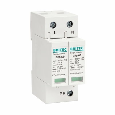 BR385-60 3P SPD κλάσης II 60kA Τύπος 2 Προστασία από υπερχείλιση