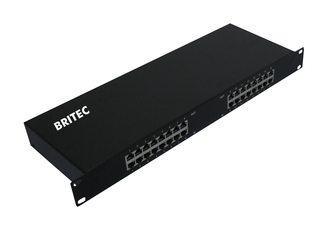BRRJ45L-16R 1000Mbps/100Mbps RJ45 Προστασία από υπερβολική τάση Δίκτυο ράφης στερέωσης προστασία από υπερβολική τάση Ethernet προστασία από κεραυνό Ethernet