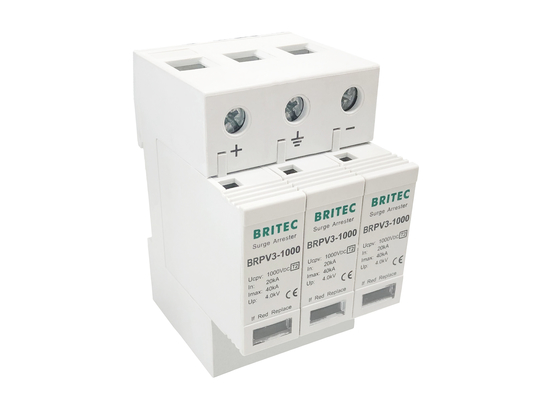 Φωτοβολταϊκά 40kA ΣΥΝΕΧΟΎΣ κύματος ανασχετικά μέσα αστραπής δύναμης SPD προστατευτικών συσκευών PV Arrester