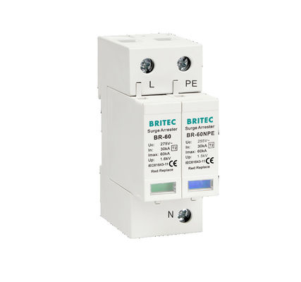 BR-60 1P Type 2 Device Protection Surge Protector Lightning Rerestor spd