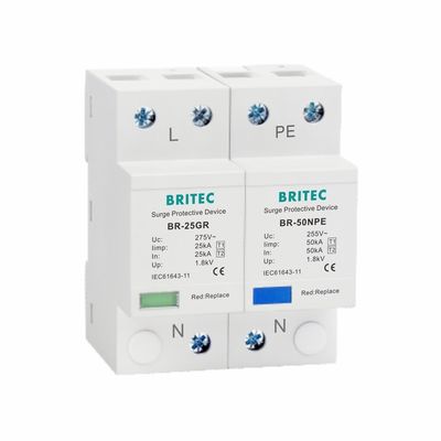 Προστατευτής υπερτάσεων τύπου 1 25kA 275V T1 10/350us Προστατευτική συσκευή υπετάσεων