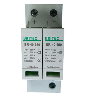 BRPV2 500 PV Surge Arrester DC12V 24V 48V 500V 690V 800V 1000V Προστατευτική διάταξη προστασίας από υπερβολική τάση