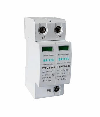 TYPV3 1000 Τύπος 2 Φωτοβολταϊκός Συγκρατητής Πηραματικής Πηραματικής Προστασίας Dc Προστασία Πηραματικής Προστασίας