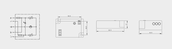 BRLED-08AST-10 Προστατευτική συσκευή υπερχείλισης για το φωτισμό 10kA LED Street Light ELECTROSTACTIC PROTECTOR LED LightING SYSTEM