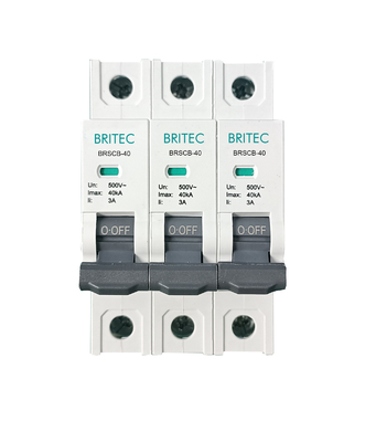 BRSCB-40 3P OEM ODM SPD Συσκευή προστασίας από υπερβολική πίεση Προστατευτής πίσω Προστατευτής Spd Προστατευτής εφεδρικής στήριξης