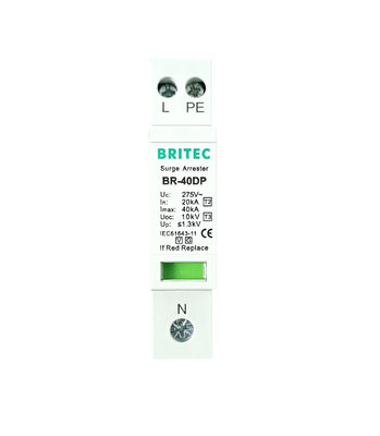 BR-40DP 275 1+1P Τύπος 2 Προστατευτής υπερεκτάσεων Υπηρεσία OEM Προστατευτής υπερεκτάσεων χαμηλής τάσης Προστατευτής κεραυνών SPD