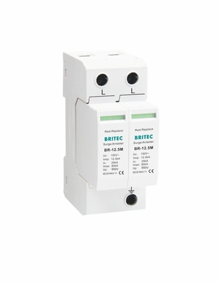 BR-12.5M-150 2P Προστατευτική συσκευή υπερεκτάσεων Προστατευτής υπερεκτάσεων τάξης 1 τύπου 1 2 spd χονδρικές υπερεκτάσεις