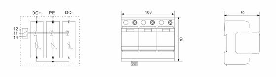 BRPV3-1000-20 DC SPD μετατροπέας προστασίας από υπερχείλιση pv συσκευή προστασίας υπερχείλισης υπερχείλισης φίλτρο