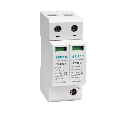 Συσκευή προστασίας από υπερχείλιση TY-40 24V 40KA DC με θερμοπλαστικό υλικό UL94-V0 για ηλιακά συστήματα