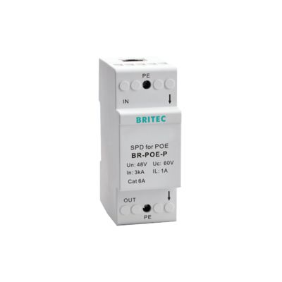 BR-POE-M POE κάμερα Σημείο Surge Arrestor Δίκτυο Surge Protector rj45 προστασία από υπερεκτάσεις Poe αστραπή