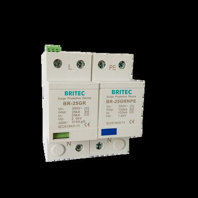 BR-50GR 1+1 Προστατευτική διάταξη κατά της υπερχείλισης χαμηλής τάσης Προστασία κατά της υπερχείλισης γείωσης Προστασία κατά της υπερχείλισης ισχύος