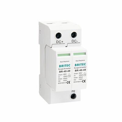 BR-40 24 Κάμερα dc spd Προστατευτική συσκευή υπερχείλισης Προστασία υπερχείλισης γείωσης Dc Spd τύπου 2 παρακολούθηση ασφαλείας DC Power Surge Protector