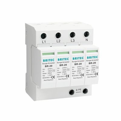 BR-20 3+1  Type 2 Surge Protector OEM 20KA Surge Protector electronics surge protection Surge Protector Lightning