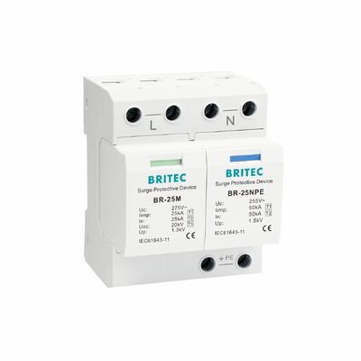 BR-25M 320 3+1 Προστατευτική συσκευή υπερεκτάσεων Συστήματα προστασίας από ηλεκτρικές υπερεκτάσεις Προστατευτική συσκευή προστασίας SPD Βιομηχανικός κατασταλτής υπερεκτάσεων