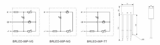 Προστατευτικό Υπέρτασης LED IP65 με Χρόνο Απόκρισης <25ns και Συμμόρφωση IEC/EN61643-11 για Συστήματα Φωτισμού LED