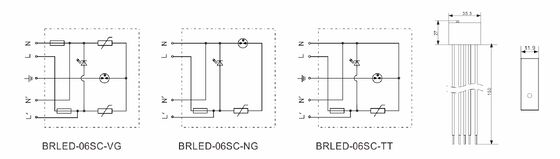 Προστατευτικό Υπέρτασης LED IP65 με Χρόνο Απόκρισης <25ns και Συμμόρφωση IEC/EN61643-11 για Συστήματα Φωτισμού LED