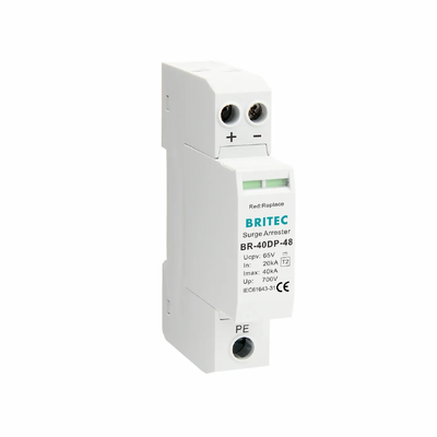BR-40DP 48 Τύπου 2 DC 48V SPD 40kA Συσκευή Προστασίας από Υπέρταση με Θερμοπλαστικό Περίβλημα UL94-V0