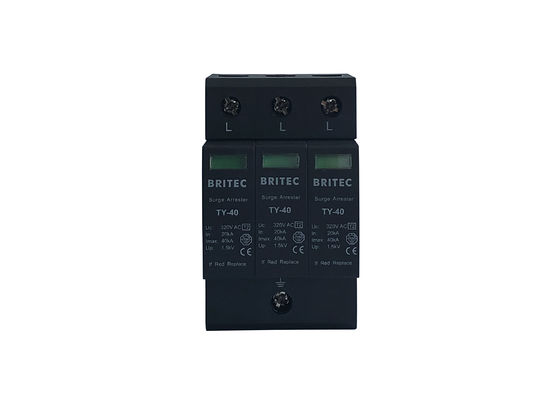 IEC 61643 κατηγορία ΙΙ Pluggable τύπος 3P - 2 SPD 40kA για τη γενική προστασία