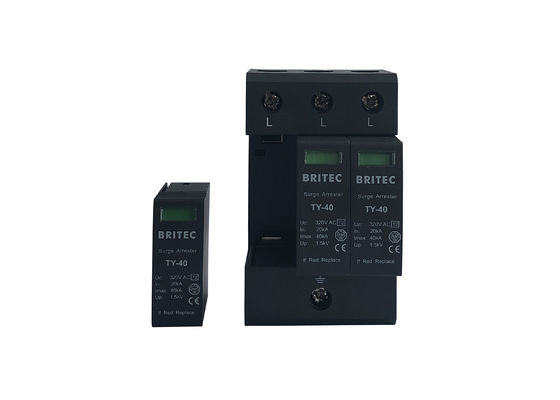 IEC 61643 κατηγορία ΙΙ Pluggable τύπος 3P - 2 SPD 40kA για τη γενική προστασία