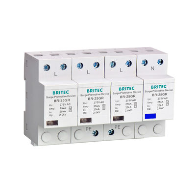 ΠΡΟΣΤΑΤΕΥΤΙΚΟ ΥΠΕΡΤΑΣΗΣ BR-25M 3P+1NPE 25kA T1+T2 B+C Χαμηλής Τάσης 3 Φάσεων