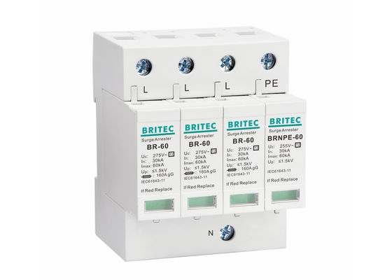 προστάτης καλυπτρών αστραπής σπιτιών συσκευών προστασίας κύματος δύναμης 275V 60ka