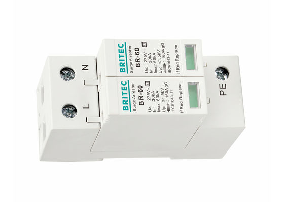 60ka δύναμης αστραπής κύματος Arrester ενιαίας φάσης προστάτης κύματος εναλλασσόμενου ρεύματος ηλεκτρικός