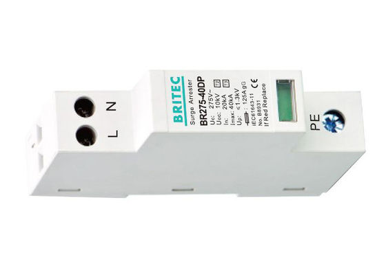 Ηλεκτρικός τύπος προστατευτικών συσκευών κύματος 3 προστάτης κύματος αστραπής 275V 40kA