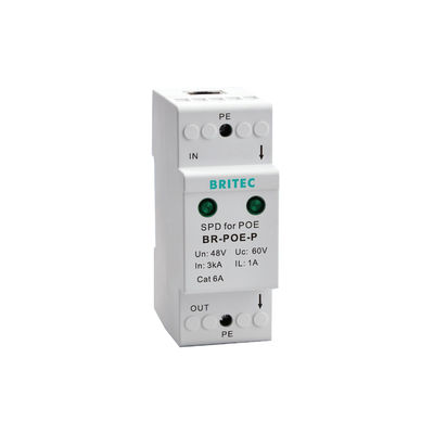 BR-POE-M RJ45 POE Ethernet Προστασία δεδομένων από υπερβολικές τάσεις Συσκευές προστασίας από κεραυνό Poe δίκτυο POE ισχύς RJ45 προστασία από υπερβολικές τάσεις NET 6 Προστασία από υπερβολικές τάσεις POE