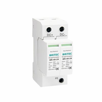 BR-40 24 Τύπου 2 Προστατευτικό Υπέρτασης PV 36V Προστασία και 5ετής Εγγύηση Ηλιακά Συστήματα τύπου 2 dc spd